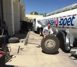 tanker-lastik değişimi